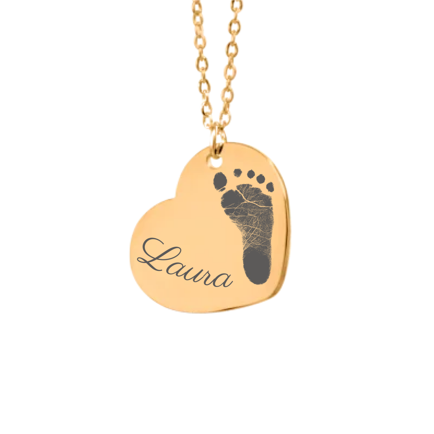 Fußabdruck Herzkette