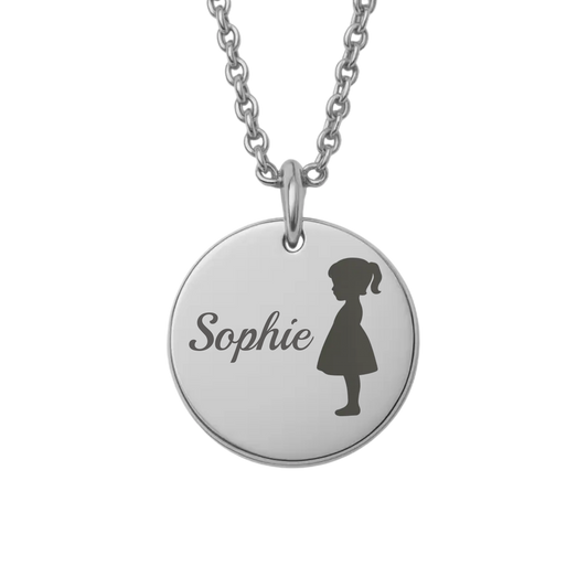 Kinderumriss Namens-Kette