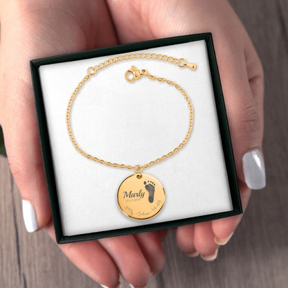 Fussabdruck Namensarmband