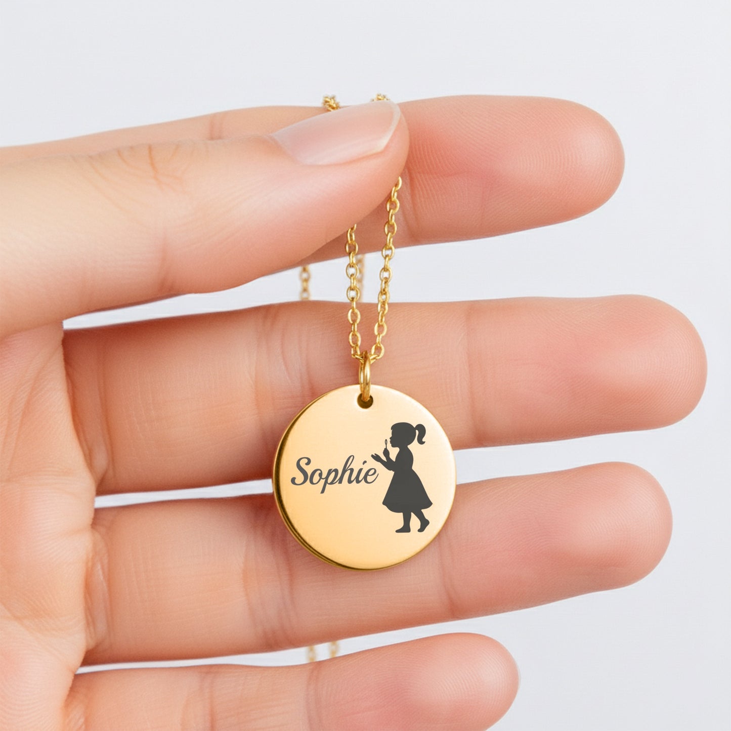 KInderumriss Namens-Kette